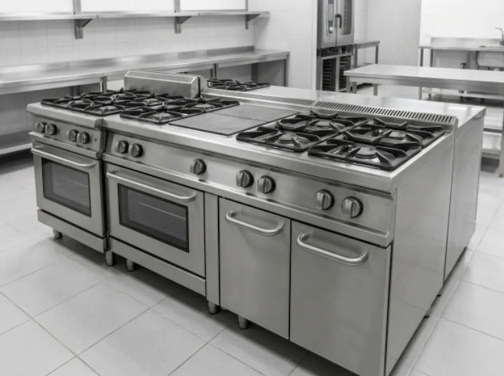 Gazinière professionnelle et piano de cuisson multi-feux inox, neuf ou occasion Abidjan