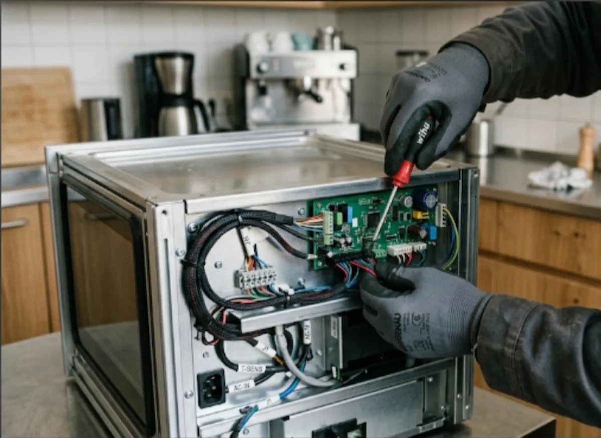 Intervention sur un appareil électroménager premium