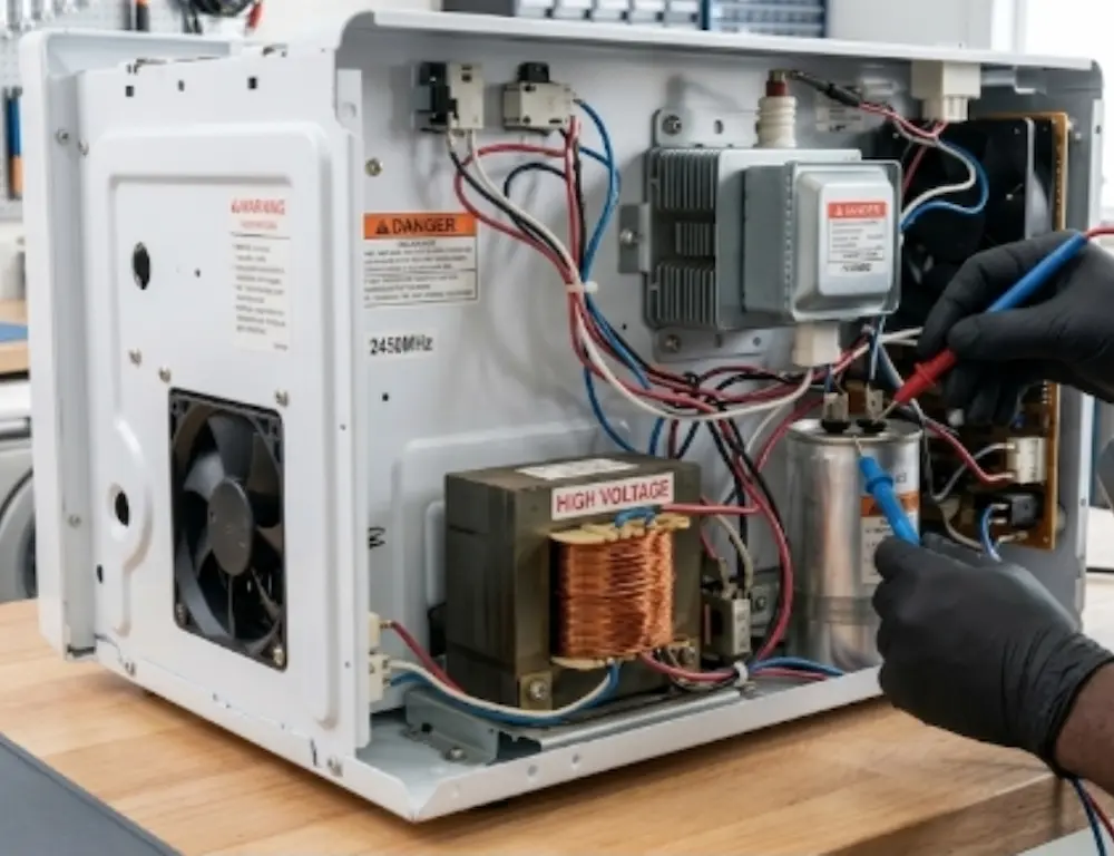 Diagnostic magnétron et transformateur haute tension micro-ondes, Abidjan