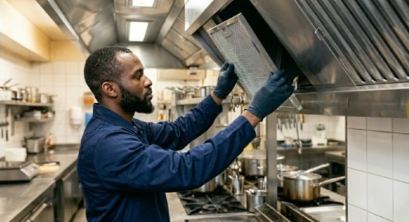 Hotte de cuisine professionnelle